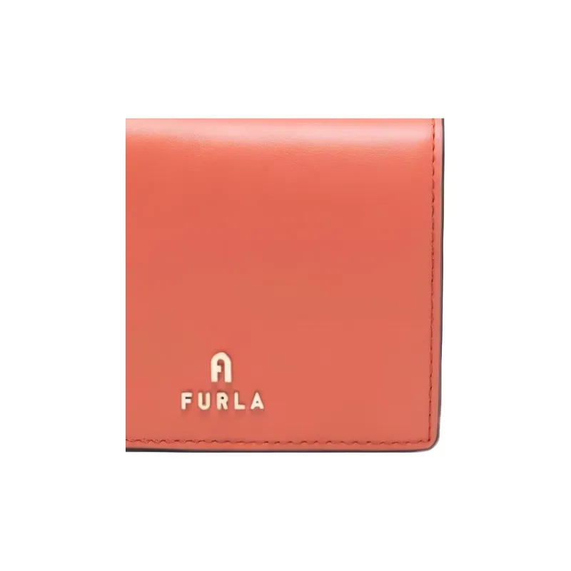 Furla Calfskin Wallet Women's Orange-3