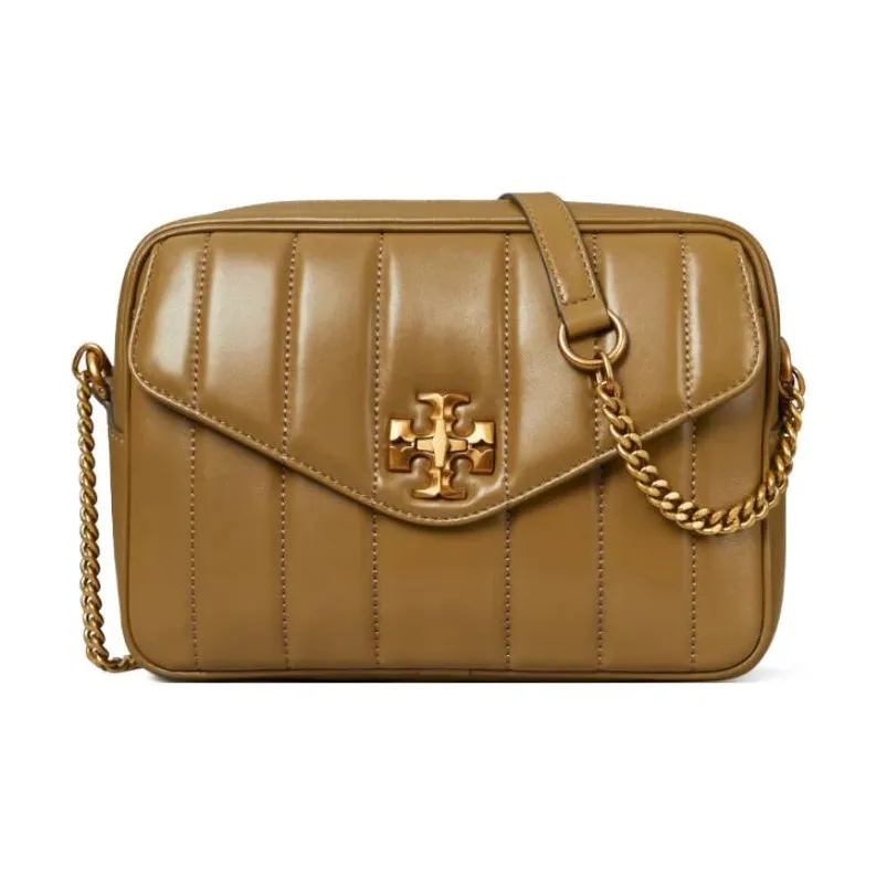 TORY BURCH Kira Lambskin Leather Shoulder Bag, Crossbody Bag Medium Size Women's Sesame-1