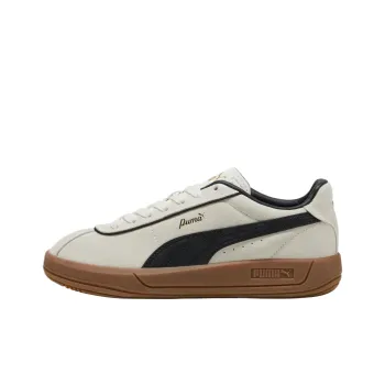 PUMA Club Anti Slip Wear Resistant Low Top Skateboard Shoes Women's Ecru