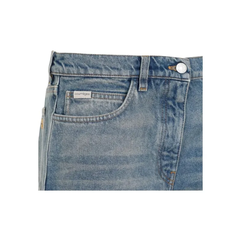 Courrèges Hammer Denim Baggy Pants 'Vintage Medium Blue'-2