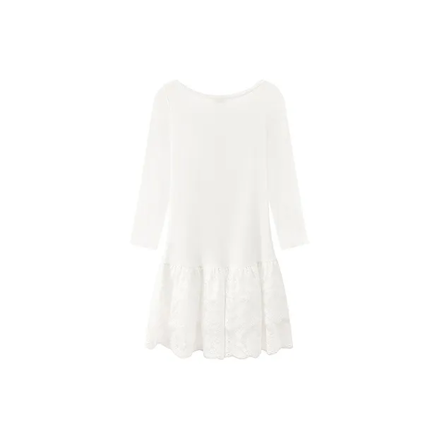 CHUU Long-Sleeved Dresses Women's White Apricot-1