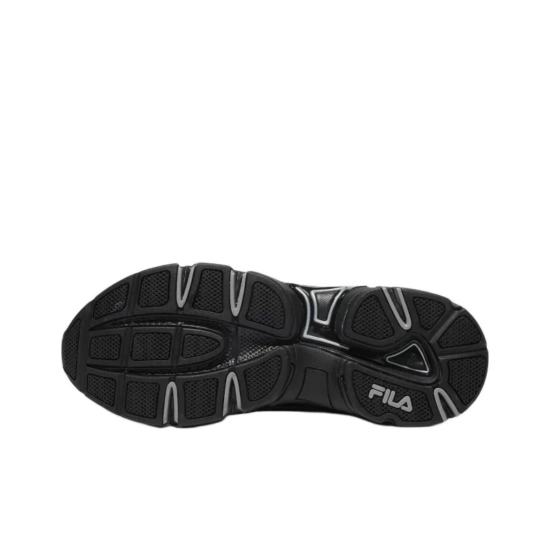 FILA Anti-Slip Wear-Resistant Low-Top Casual Shoes Unisex Black-4