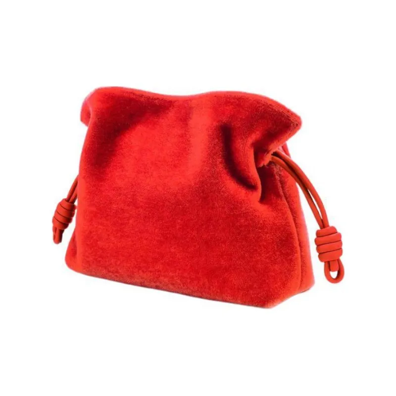 LOEWE Flamenco Cow Leather Portable Crossbody Bag, Shoulder Bag Women's-1