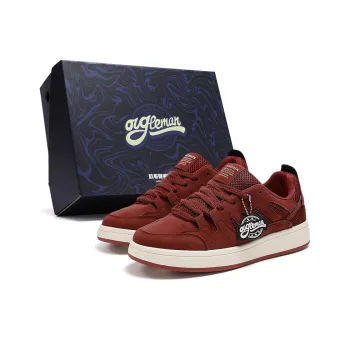 OUGLEMEN Wear resistant And Lightweight Low Top Skateboard Shoes Men's