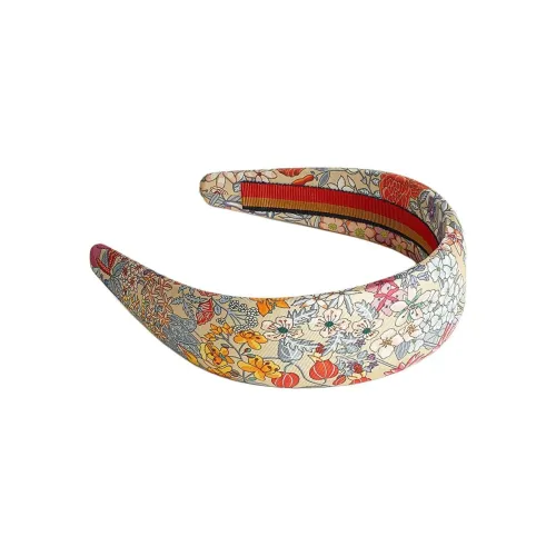 HERMES Silk Headbands Women's Light Brown