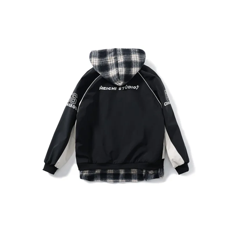 Black Late Jackets Coats Unisex-4