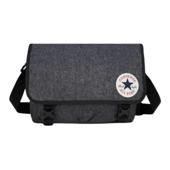 Converse Polyester Messenger Bag, Crossbody Bag Unisex Black