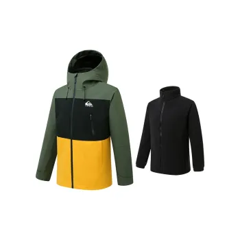 Quiksilver Windbreaker Jackets Unisex Army Green