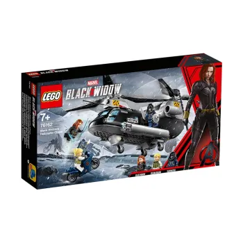 LEGO Super Hero Collection Black Widow Helicopter The Great Pursuit Building Blocks 201 300pcs 76162