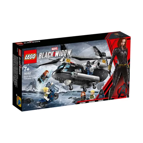 LEGO Super Hero Collection Black Widow Helicopter The Great Pursuit Building Blocks 201 300pcs 76162