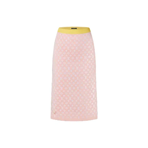 LOUIS VUITTON Pastel Monogram Knit Tube Skirt