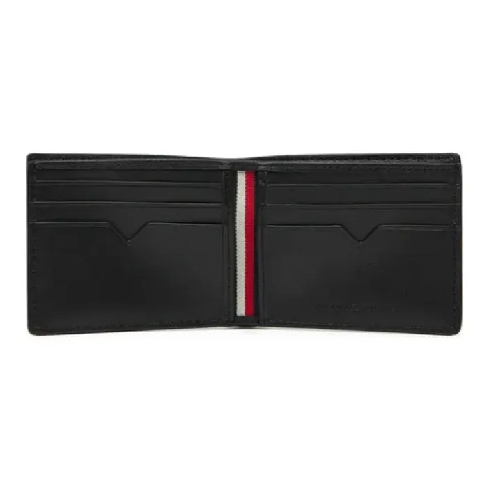 Tommy Hilfiger Full Grain Leather Wallet Men's Black-2