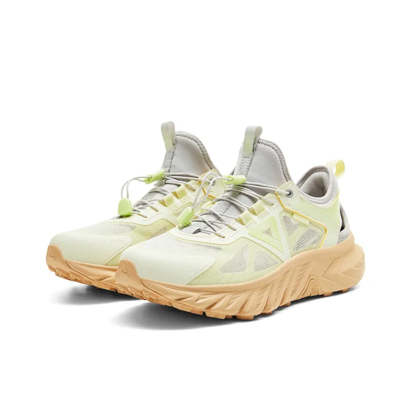 PEAK Cushioning Rebound Wear-Resistant Breathable Slip-Resistant Low-Top Running Shoes Women's Tea Green-2