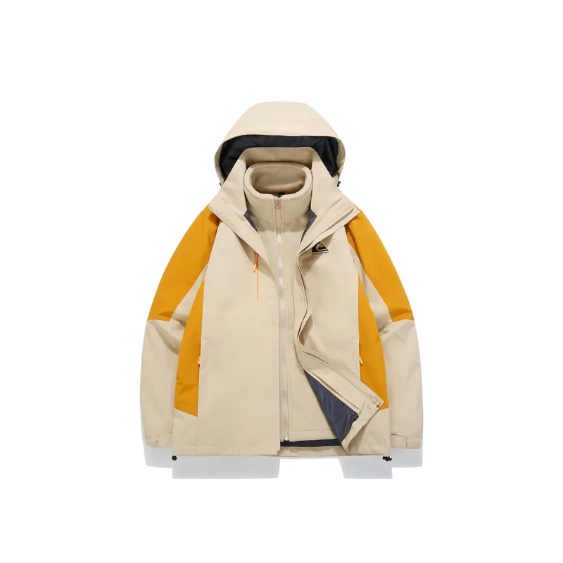Quiksilver Hiking Water-Resistant Windproof Water-Repellent Rainproof Windbreaker Jacket Unisex-5