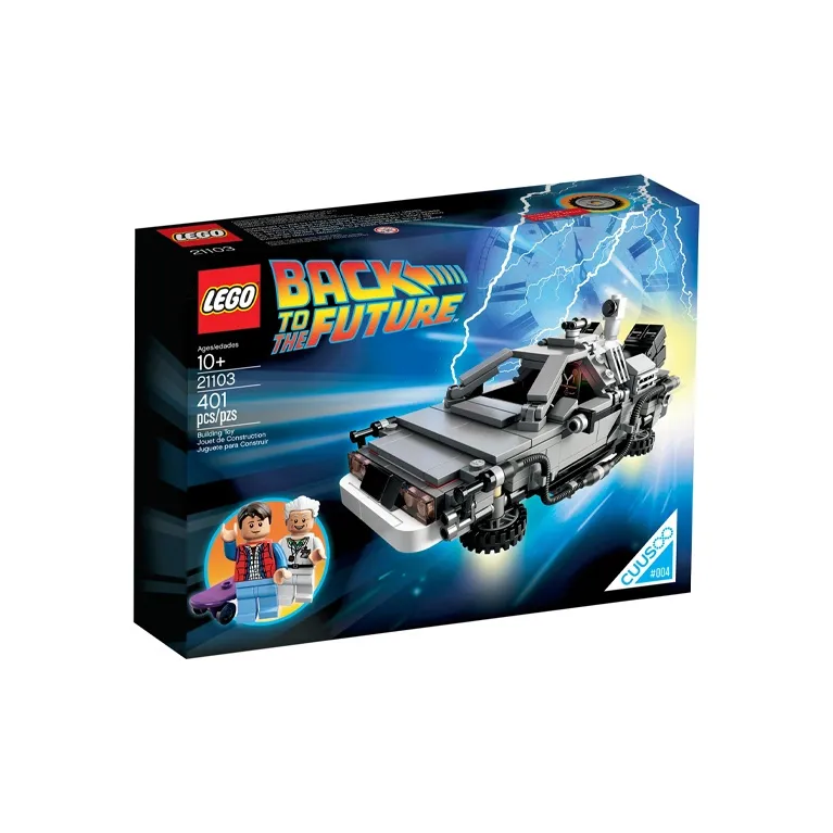LEGO Time Space Car Time Machine Made Return To Future Collection Building Blocks 401 Pcs/pzs 21103-1