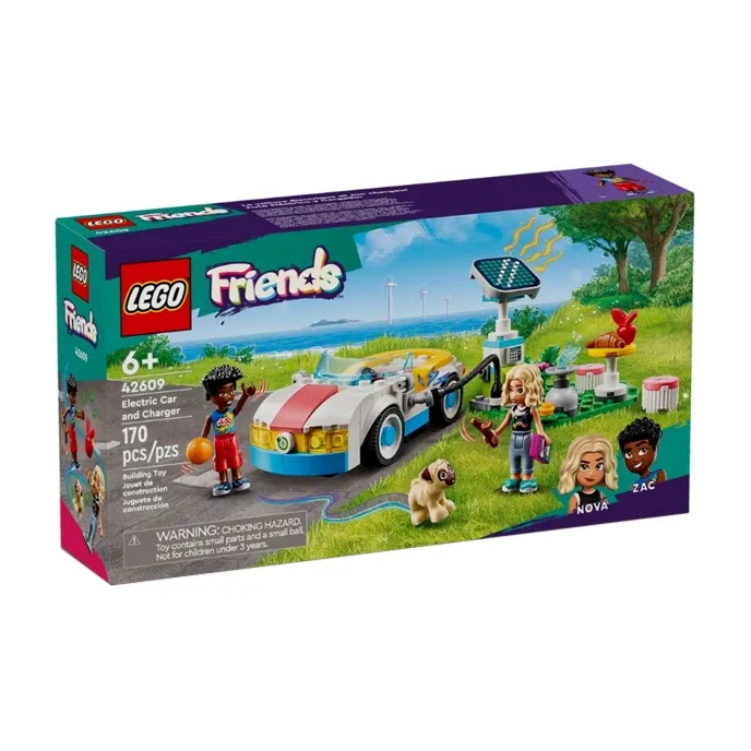 LEGO Good Friend Collection New Energy Vehicles And Charging Stations Building Blocks 170pcs 42609-1