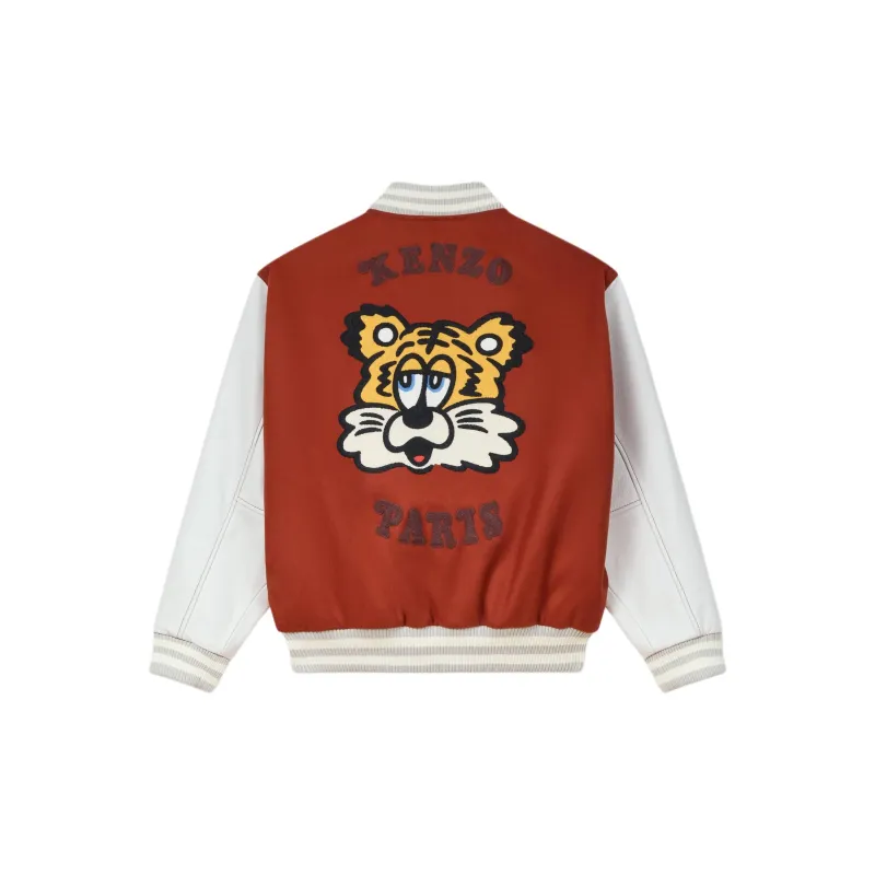 KENZO SS25 Baseball Jacket Unisex Spicy Pepper Red-1