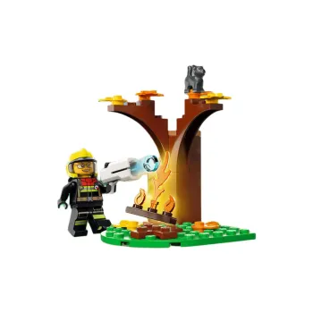 LEGO 4x4 Fire Truck For Emergency Rescue Building Blocks 97 60393