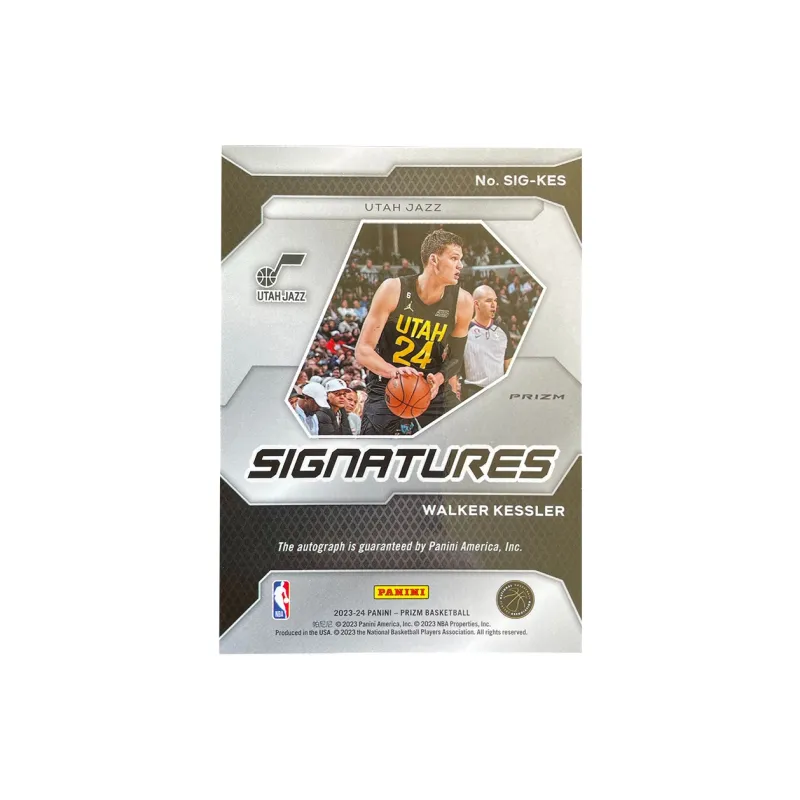 PANINI 2023-24Pz Prizm Walker Keisler Silver Fold Signature Signatures Parallel Topps Jazz Card Pass Sports Cards 1 Pc-1