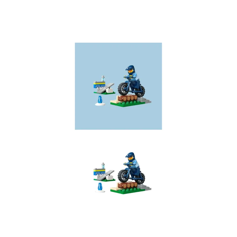 LEGO City Collection Police Cycling Training Puzzle Building Blocks 94pcs 30638-2