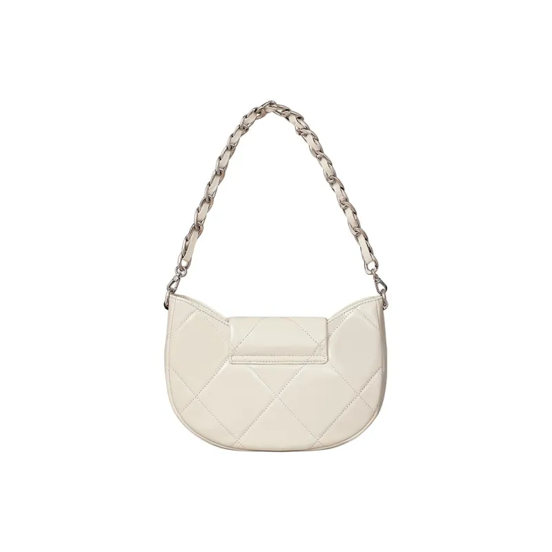 MILLIE'S Cow Leather Portable Crossbody Bag Shoulder Bag Regular Women's Silver/Ecru-10