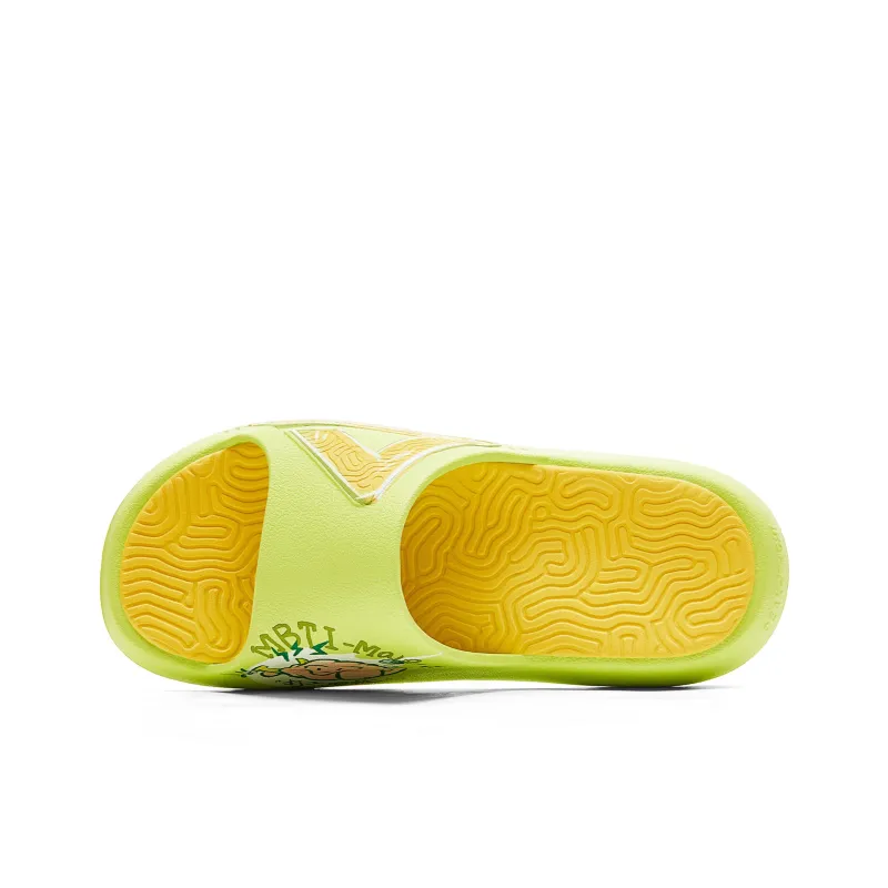 PEAK Extreme National Creativity Slip-Resistant Abrasion-Resistant Sports Slippers Men's Grass Green Mustard Yellow-3