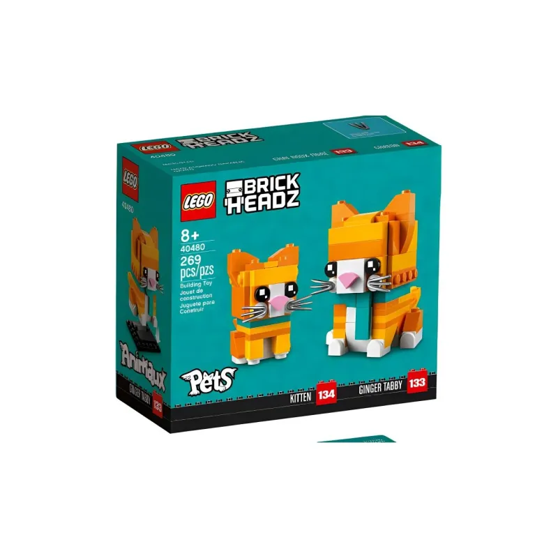 LEGO Brickheadz Yellow Tiger Building Blocks 269 Pcs 40480-1