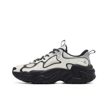 PEAK Cushioning Rebound Height Increasing Wear Resistant Slip Resistant Low Top Casual Shoes Women's White Black