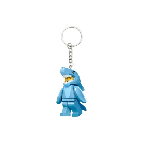 LEGO Shark Suit Guy Key Chain Building Blocks 853666