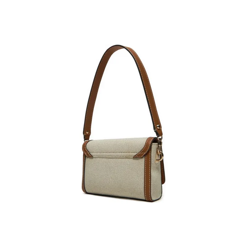 GUESS Fabric Shoulder Bag Trumpets Women's Light Beige-2