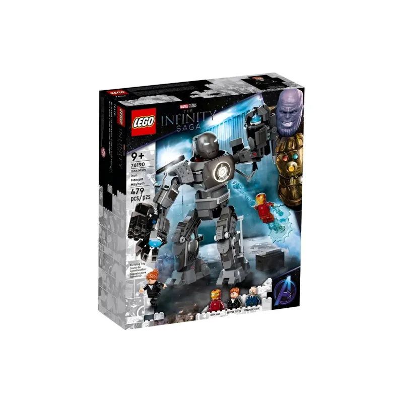 LEGO Iron Man Marvel, Iron Man's Chaos Building Blocks 301 600 76190-2