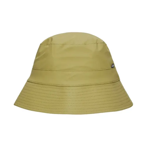 Rains Polyurethane Coating Polyester Bucket Hats Unisex Green