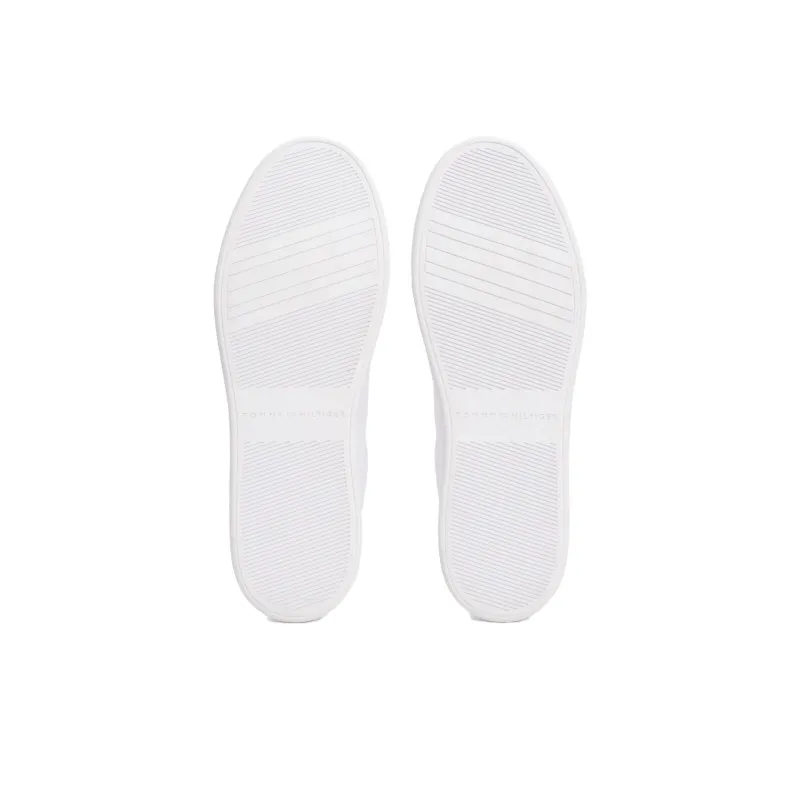 Tommy Hilfiger TH Monogram Low-Top Skateboard Shoes Women's White-4