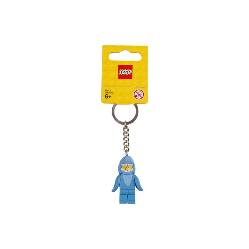 LEGO Shark Suit Guy Key Chain Building Blocks 853666-2