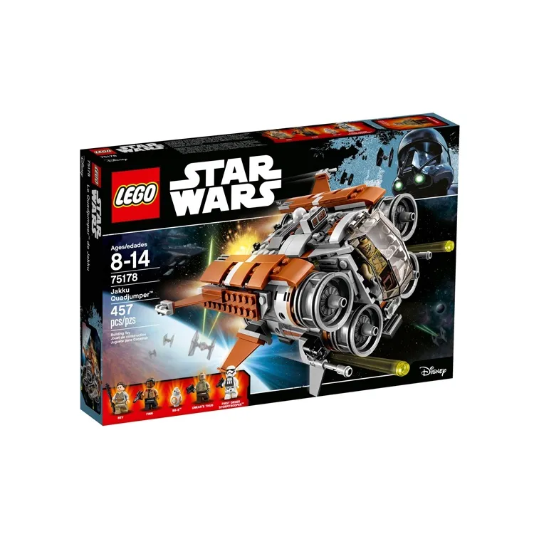 LEGO Star Wars Collection Star Wars Characters Jaaku Quad Jumping Spaceship Building Blocks 300 600 Pcs 75178-2