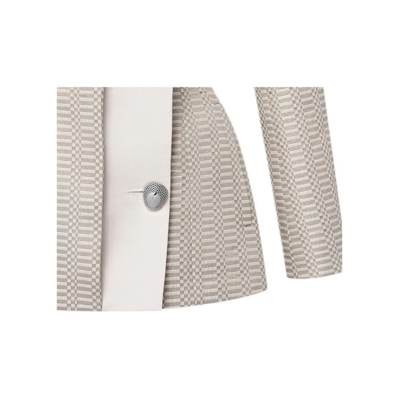 LOUIS VUITTON Asymmetrical Micro Damier Blazer-4