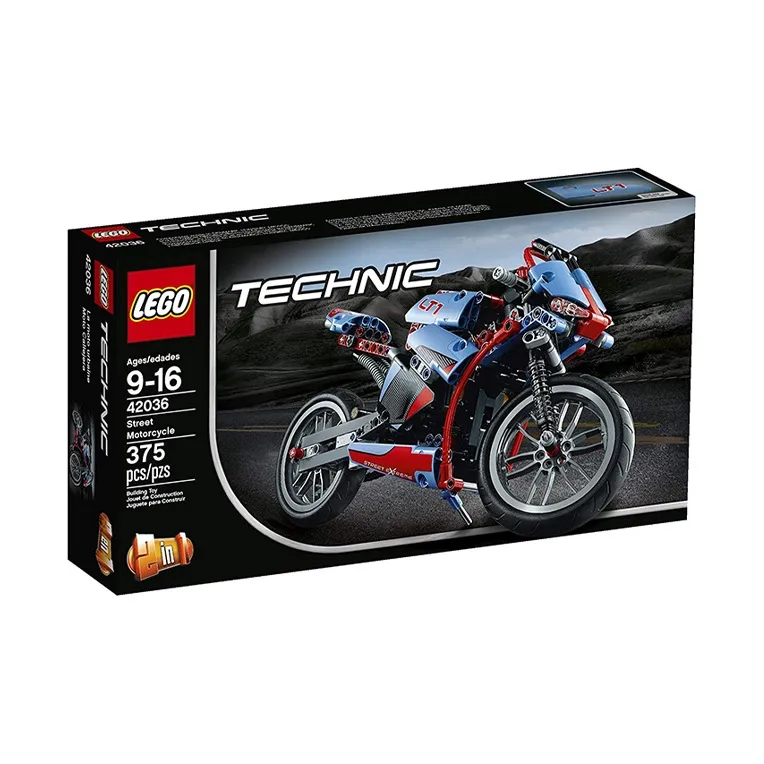 LEGO Technology Mechanical Set Street Motorcycle Building Blocks 42036-3