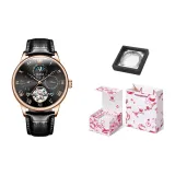 Black Leather Rose Black Men's[Festival Box]