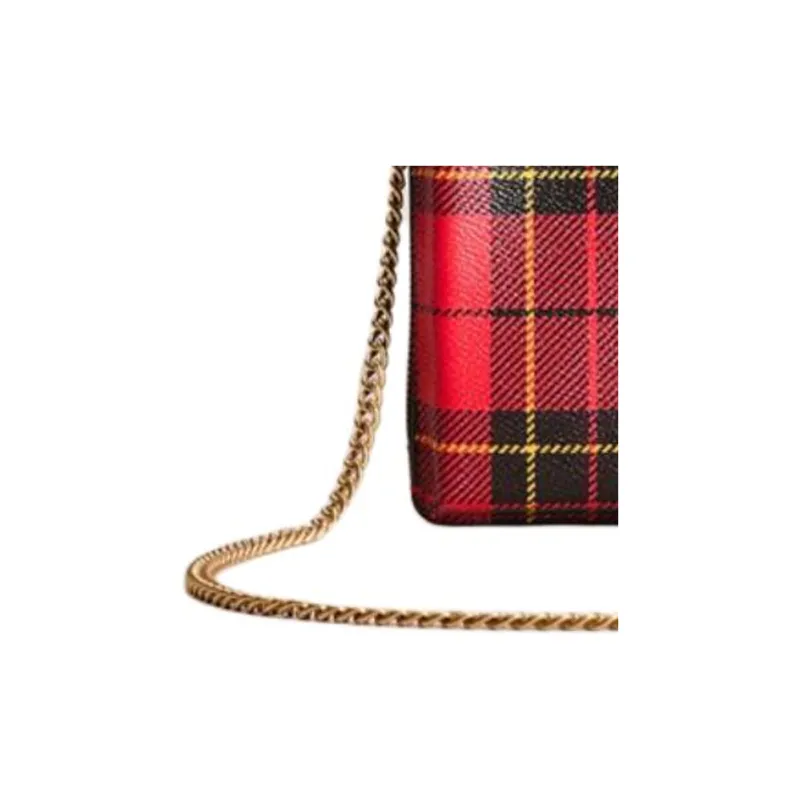 COACH Turnlock Coated Canvas With Smooth Leather One Shoulder Crossbody Cell Phone Pouch Mini Women's Red & Multicolor-3