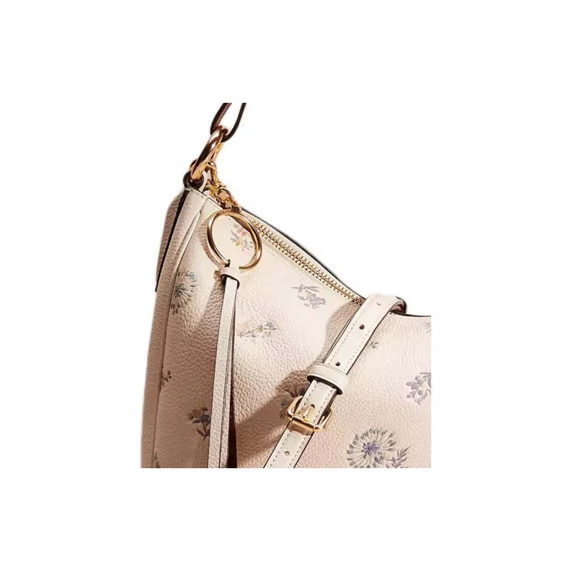 COACH Prairie Polished Pebble Leather Hobo Bag, Handbag, Shoulder Bag Large Size Women's-2