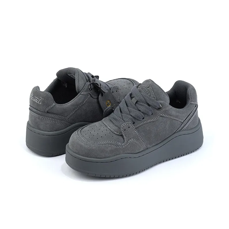 Uinnate Low-Top Skateboard Shoes Unisex Gray-3
