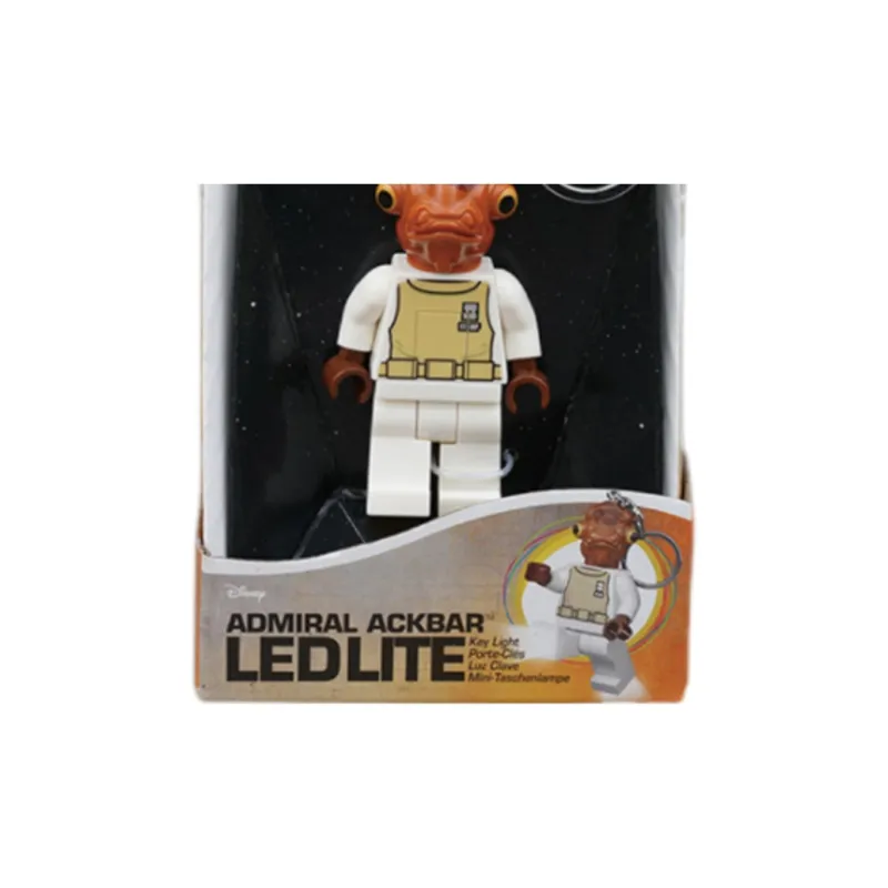 LEGO Star Wars Collection Star Wars Characters Admiral Akbar LED Light Keychain Building Blocks LE-KE59-2