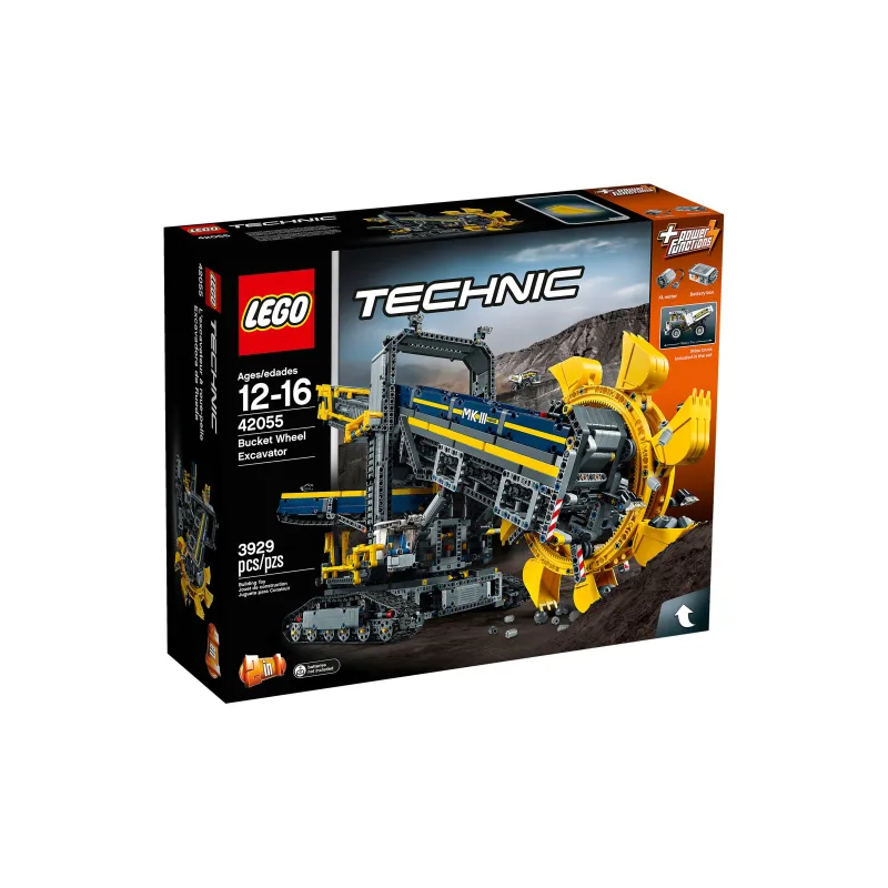 LEGO Technology Mechanical Set Large Bucket Wheel Excavator Building Blocks 2001 5000pcs 42055-3
