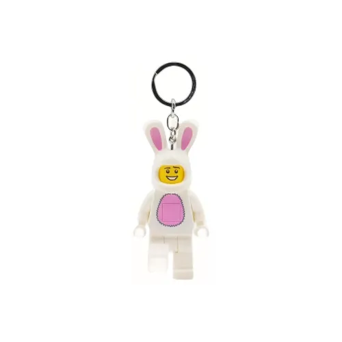 LEGO Figure Print Collection Rabbit Glow in The Dark Keychain Building Blocks 0 300 LGL KE73H