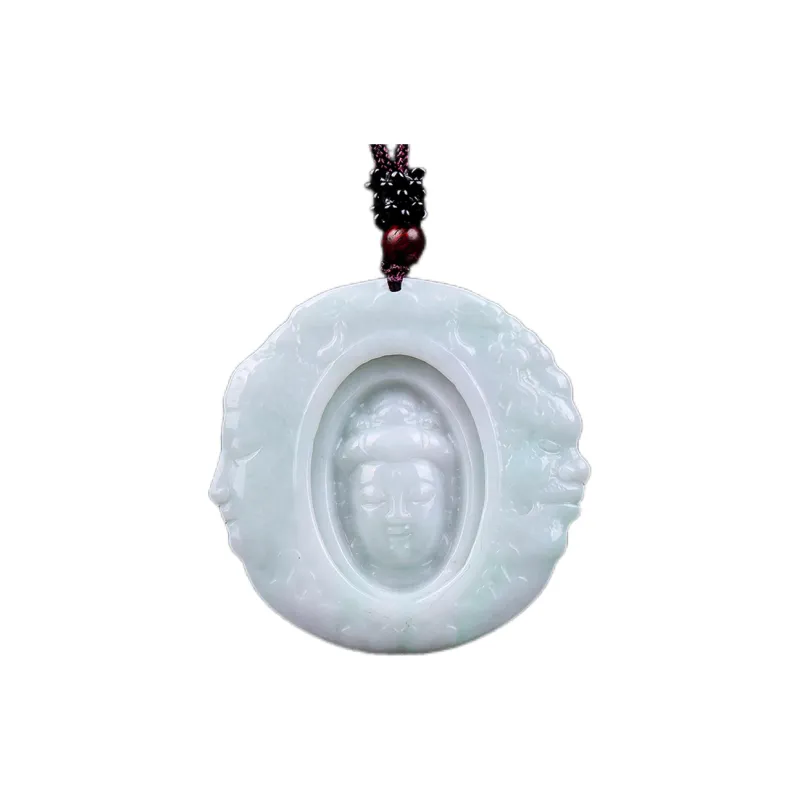 Liu Jinfu Glutinous Jade Jadeite Necklaces Men's-0