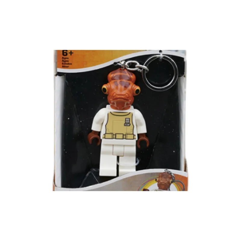 LEGO Star Wars Collection Star Wars Characters Admiral Akbar LED Light Keychain Building Blocks LE-KE59-1