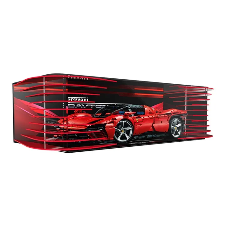 LEGO Ferrari Daytona SP3 & Disassembly Element Unibody Display Case Building Blocks 42143 Display Case 1-0