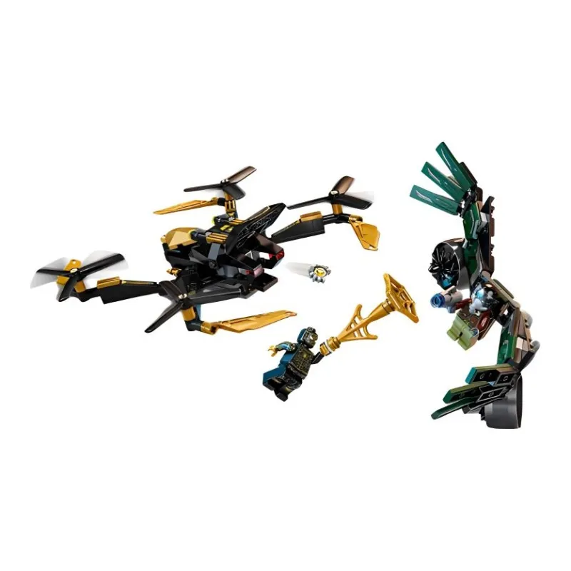 LEGO Super Hero Collection Marvel, Spider Man Drone Showdown Building Blocks 0 300pcs 76195-2