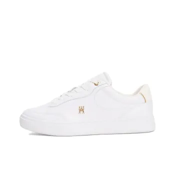 Tommy Hilfiger TH Monogram Low Top Skateboard Shoes Women's White