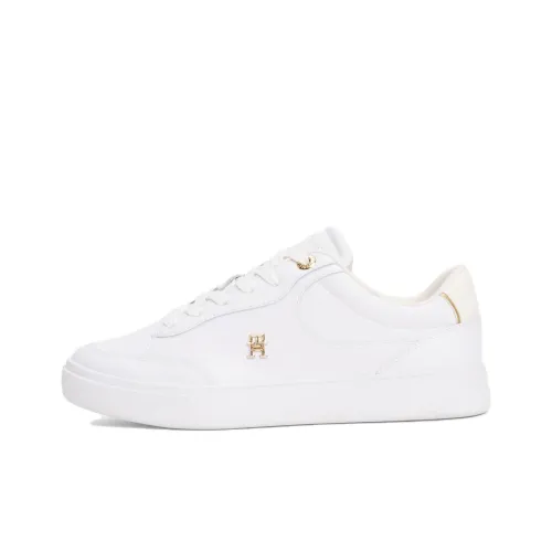 Tommy Hilfiger TH Monogram Low Top Skateboard Shoes Women's White